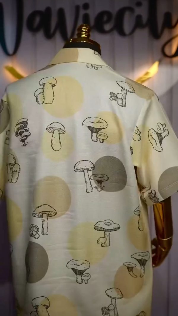 Mushroom Design Cutton Shirt - Image 3